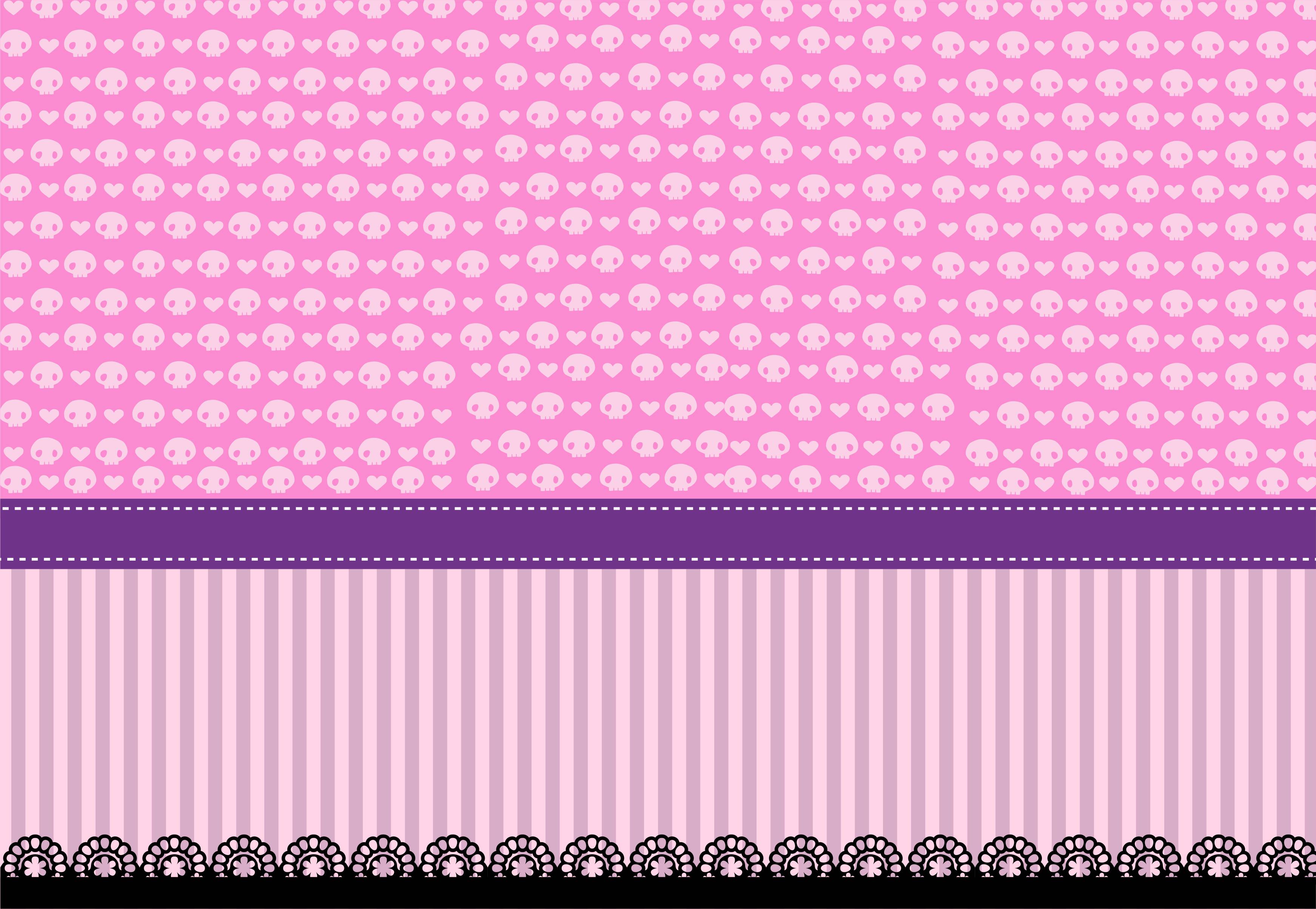 Fondo-Kuromi Negro-Lila